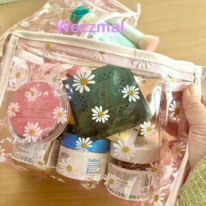 transparent daisy pouch